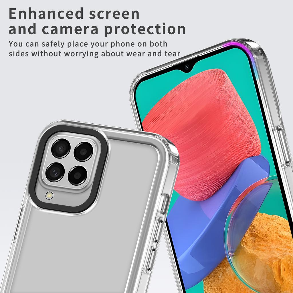For Samsung Galaxy M33 5G (Global Version) Phone Case PC+TPU Transparent Cover