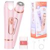 Women's Electric Epilator And Trimmer 2-in-1 Dual Head Bikini Area Shaver for Smooth Intimate Skin Hair Removal