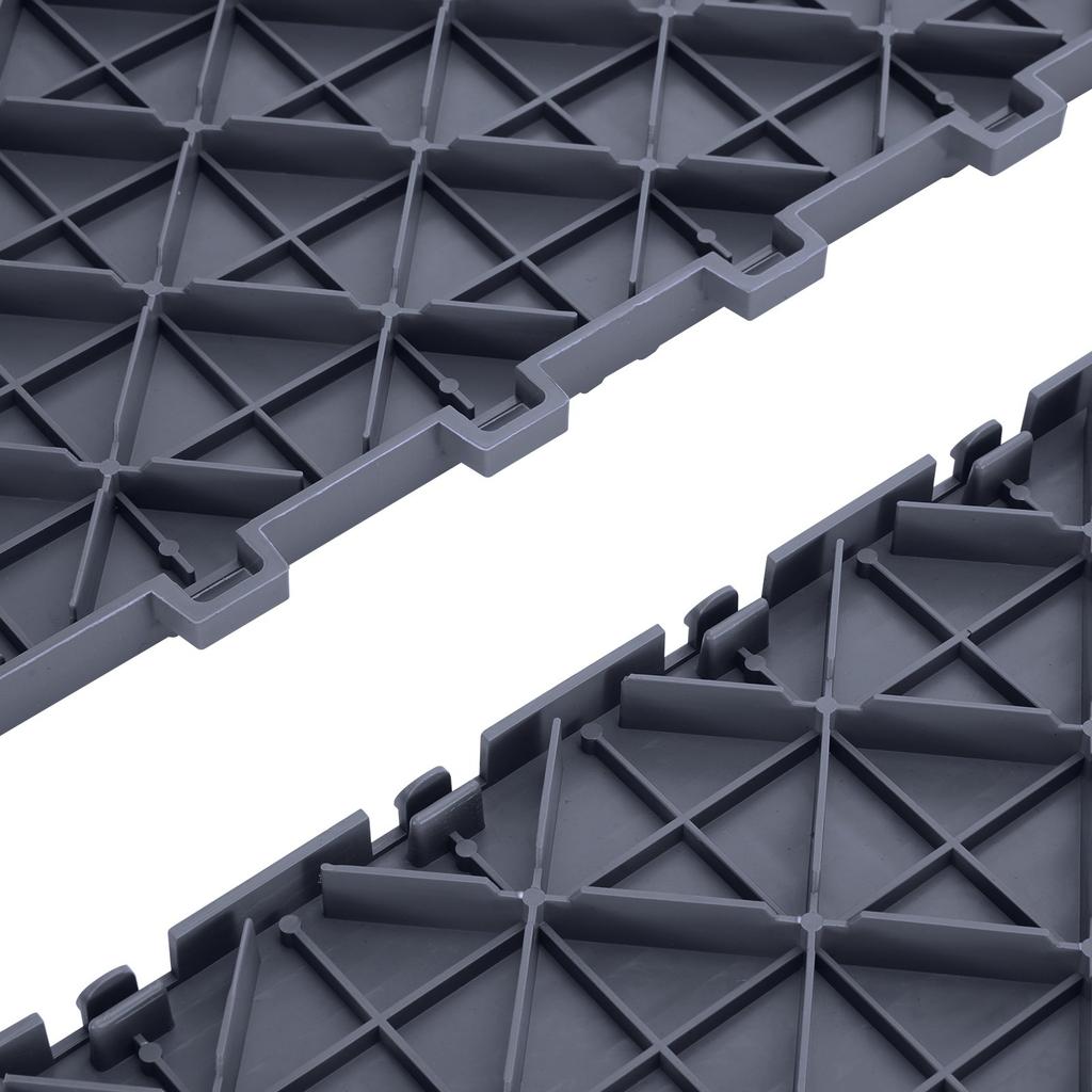 VEVOR Garage Tiles Interlocking, 12 X 12 X 0.53 Inch 50 Pack Garage Floor Covering Tiles, Non-Slip Double-Sided Texture Garage Flooring Tiles
