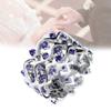 Elegant Geometric Purple Amethyst Zirconia Ring For Women Full Stripes