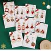 European & American Style Christmas Tree & Santa Claus Alloy Stud Earrings with Snowflake Design