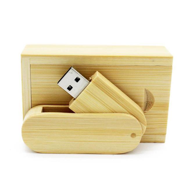 Bamboo & Wood 32GB USB Flash Drive with Custom Logo - Perfect for Graduation Souvenirs & Promotional Gifts