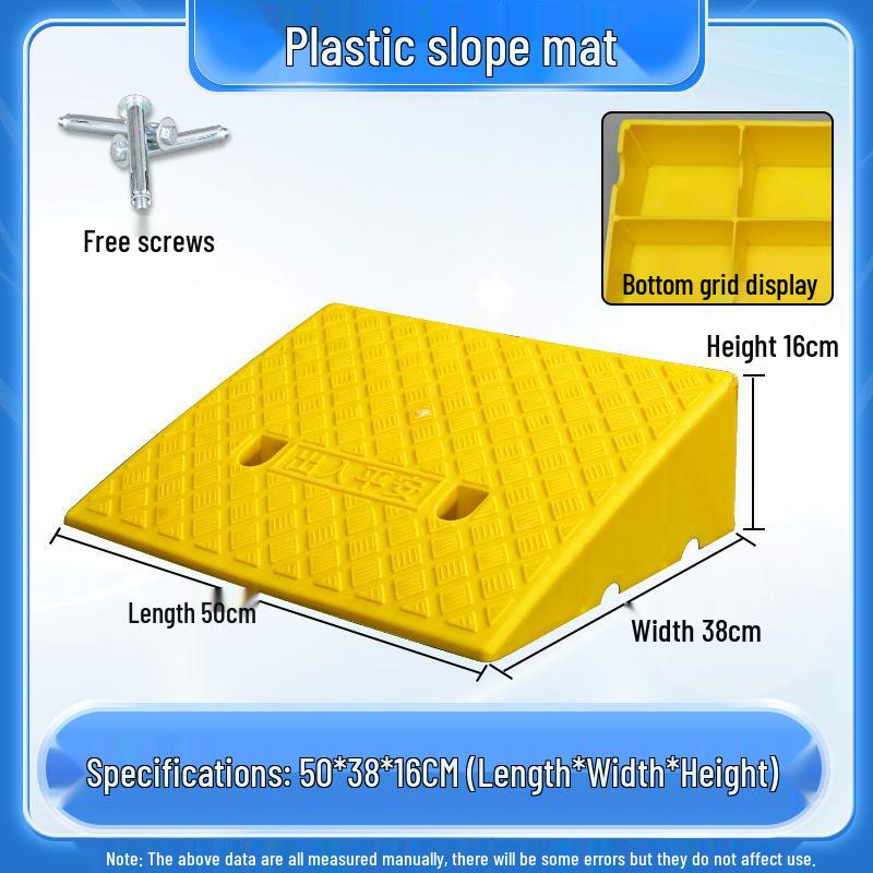 Home Car Step Threshold Mat - Plastic Curb Ramp