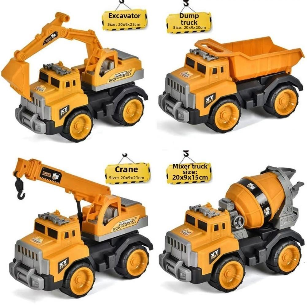 Drop Resistant Engineering Transport Vehicle Toys Plastic Simulation Diecast for Boys