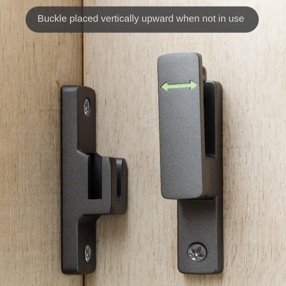 Furniture Luminous Door Buckle Hardware Sliding Door Lock New Positioning Latch  Door