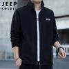 JEEP SPIRIT Men's Casual Fleece Cardigan Jacket