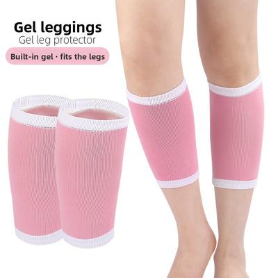 Calzini Gel per Polpacci Corsa Fitness Morbidi Elastici Gel Copri Gomito Sportivo Allenamento Outdoor Copripolpaccio a Compressione