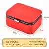 Compact PU Jewelry Organizer for Earrings and Ear Studs - Portable Storage Box
