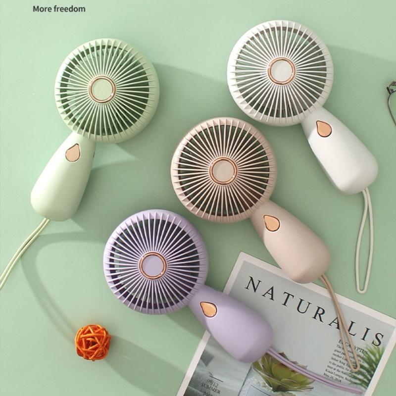 Pocket USB Fan Mini Fan Rechargeable USB Fan Handheld Fan Hand Fan with Lanyard, Perfect for Traveling Convenient Use
