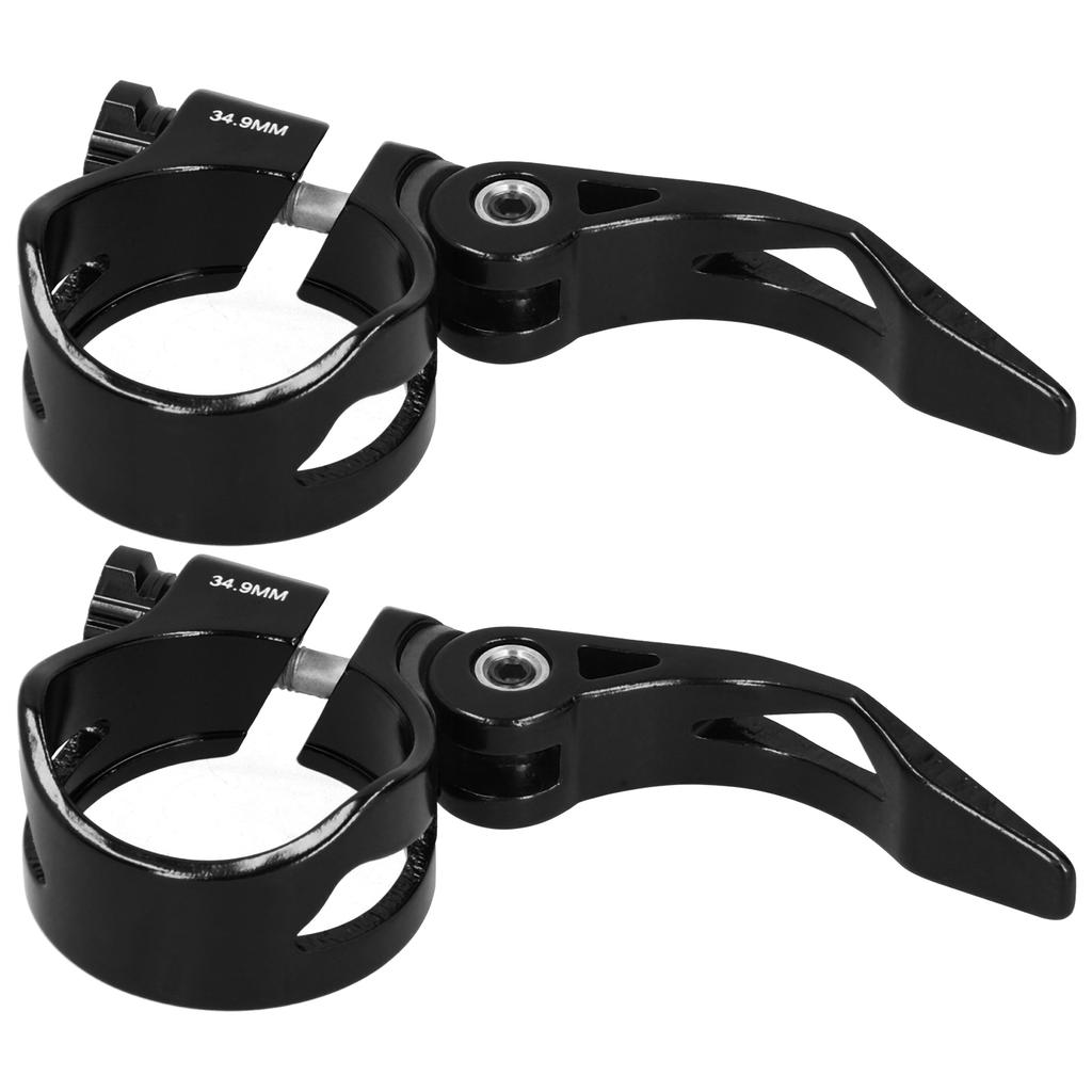 2Pcs 34.9MM Mountain Road Bike Quick Release Seat Post Clamp Tube Clip Accessory