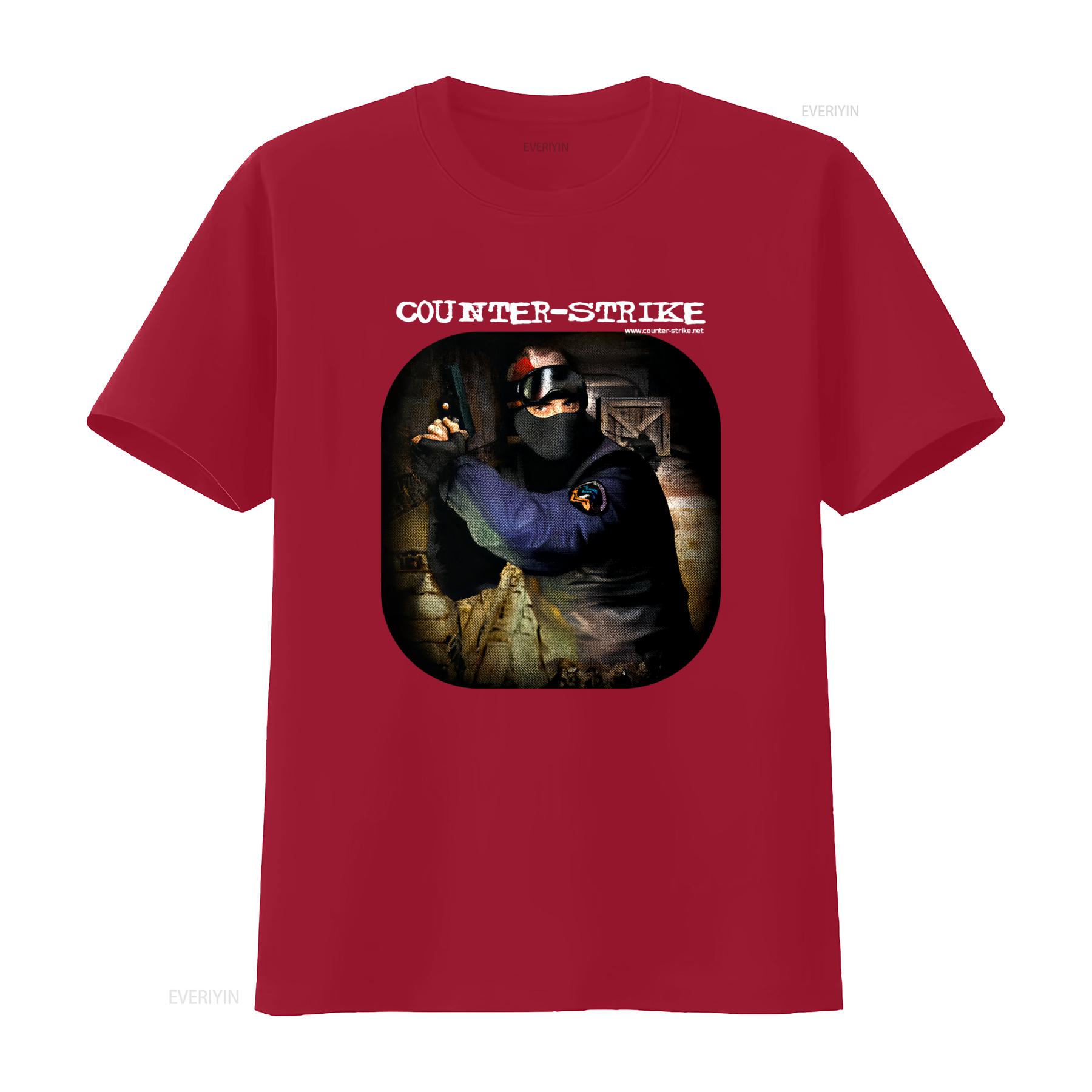 COUNTERSTRIKE 1999 Vintage Promo T Shirt Black For S 5XL vintage Washed Versatile Stretched streetwear Breathable Unisex Casual S