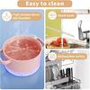 2Pcs Silicone Straw Cleaner Brush, 9.84in Reble Straw Cleaner with Bendable Steel Core, Extra Long Soft Bottle Brush for Clearing Glass Straws,