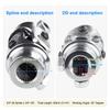 1pc Universal U Joint Single Steering Shaft Working Angle 35°Degree Double Ujoints Shaft 3/4"-30 Spline To 3/4" DD 83mm (3-1/4")