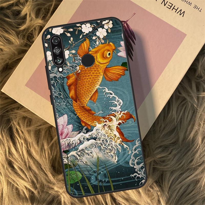 

Китайские рыбы Кои Для Huawei Nova 11i 12i 3i 7i 8i 9 10 SE Y60 Y61 Y70 Y72 Y73 Y90 Y91 P20 P30 P40 Lite Чехол For Huawei P20 Lite
