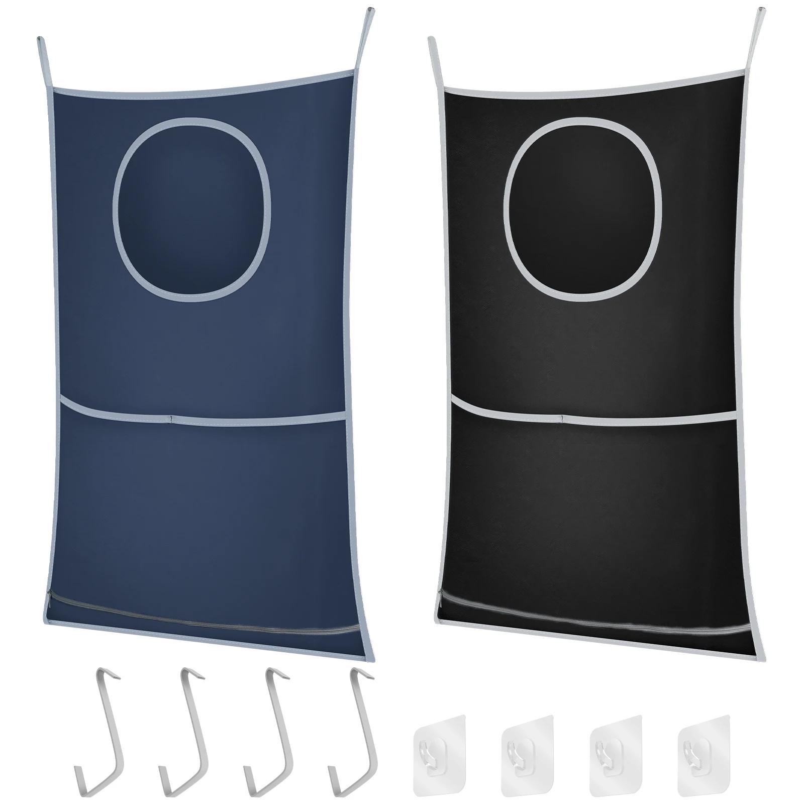 

2Pcs Nylon Over Door Hanging Storage bag with hooks For Laundry dirty clothes organizers waterproof Hanging Wall Laundry bags