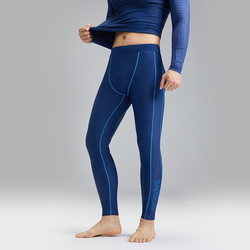 Mens Two-Piece Swimwear Set Quick-Dry UV Protection Boardshorts Rash Guard Swimming Surfing Water Sports L