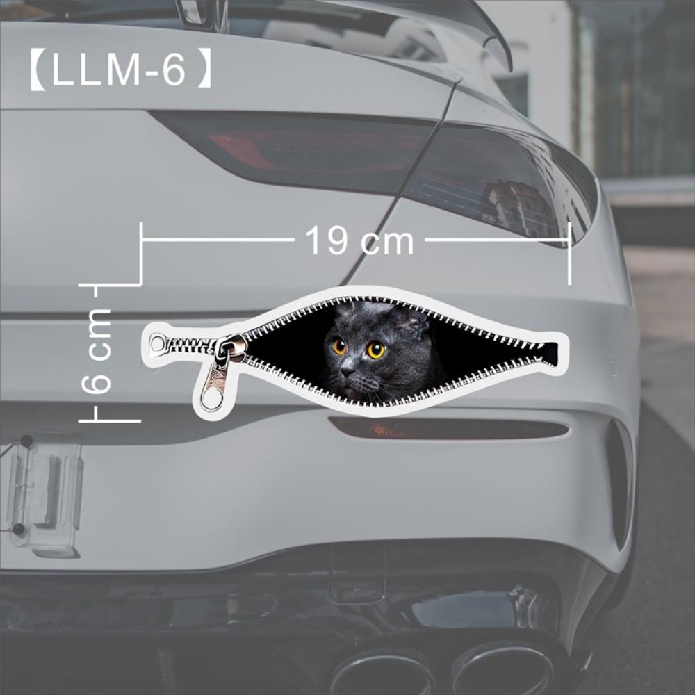 Scratch Covering Car Stickers Creative Car Decorative Sticker New Zipper Stickers  Car Window Glass