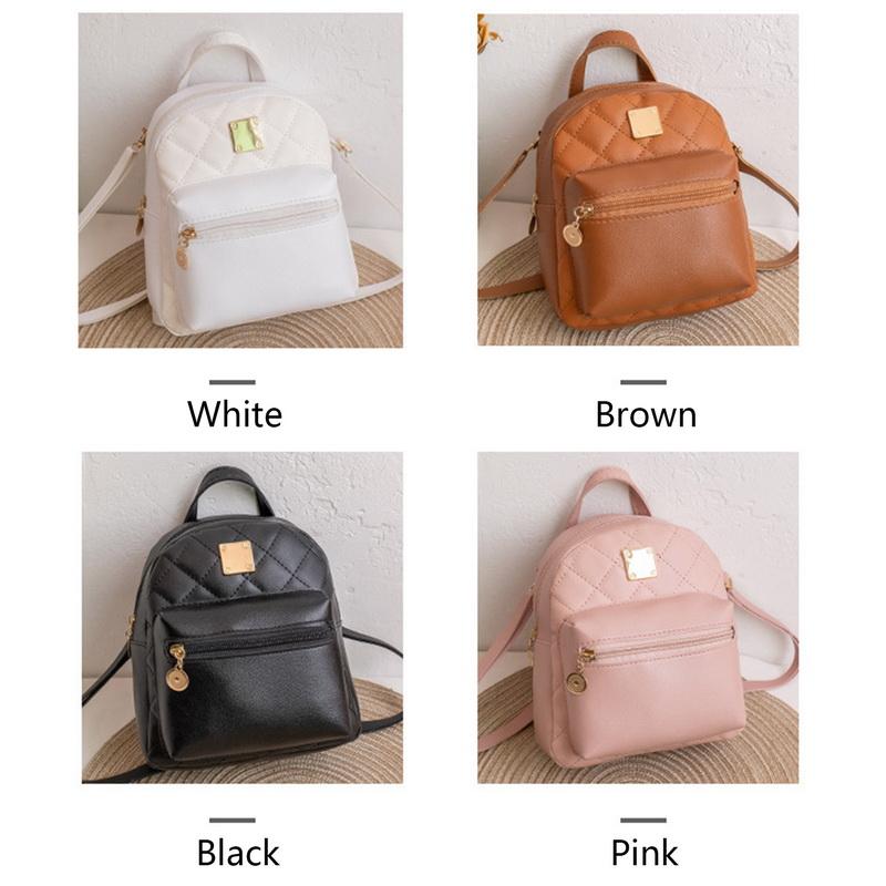 Women's Backpack Leather Backpack Waterproof Bags for Women Phone Purse Small Backpacks Teenage Girls Travel Rucksack
