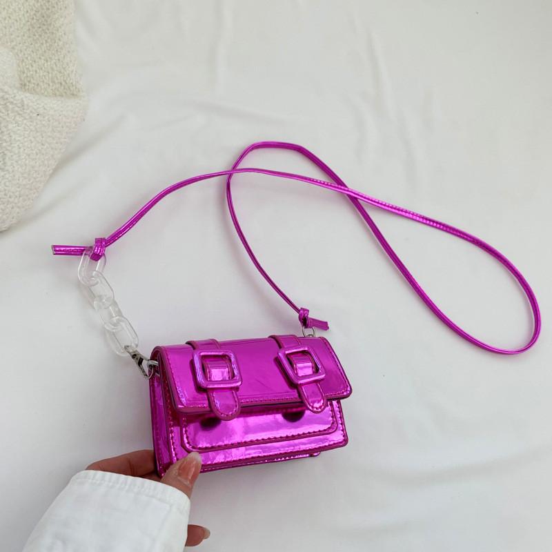Sophisticated Medium Square Crossbody Bag For Women Featuring Stylish Stitched Detail And Comfortable Shoulder Strap Rose Purple