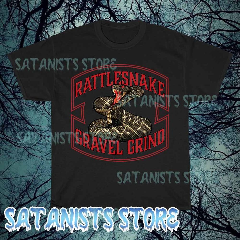 

New Rattlesnake Gravel Grind Logo Men s T-shirt funny size S to 5XL 2XL