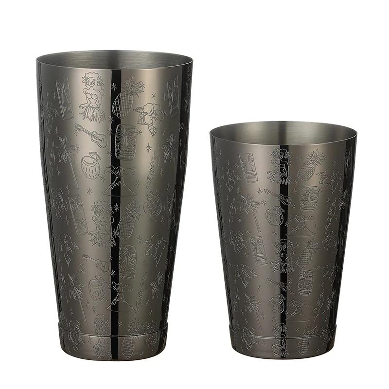Cocktail Shaker Boston Shaker  2-piece Set  18.6oz Weighted & 25oz Weighted Professional Bartender Bar Tool