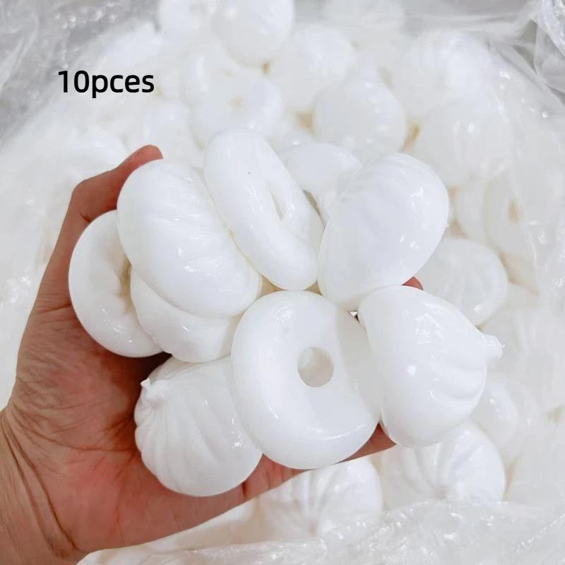 1/5/10Pcs Dumpling Shape DIY Stress Ball Kit Pressure Ball Skin For Kids Teens Adults Students Travelers Travel Home Decoration