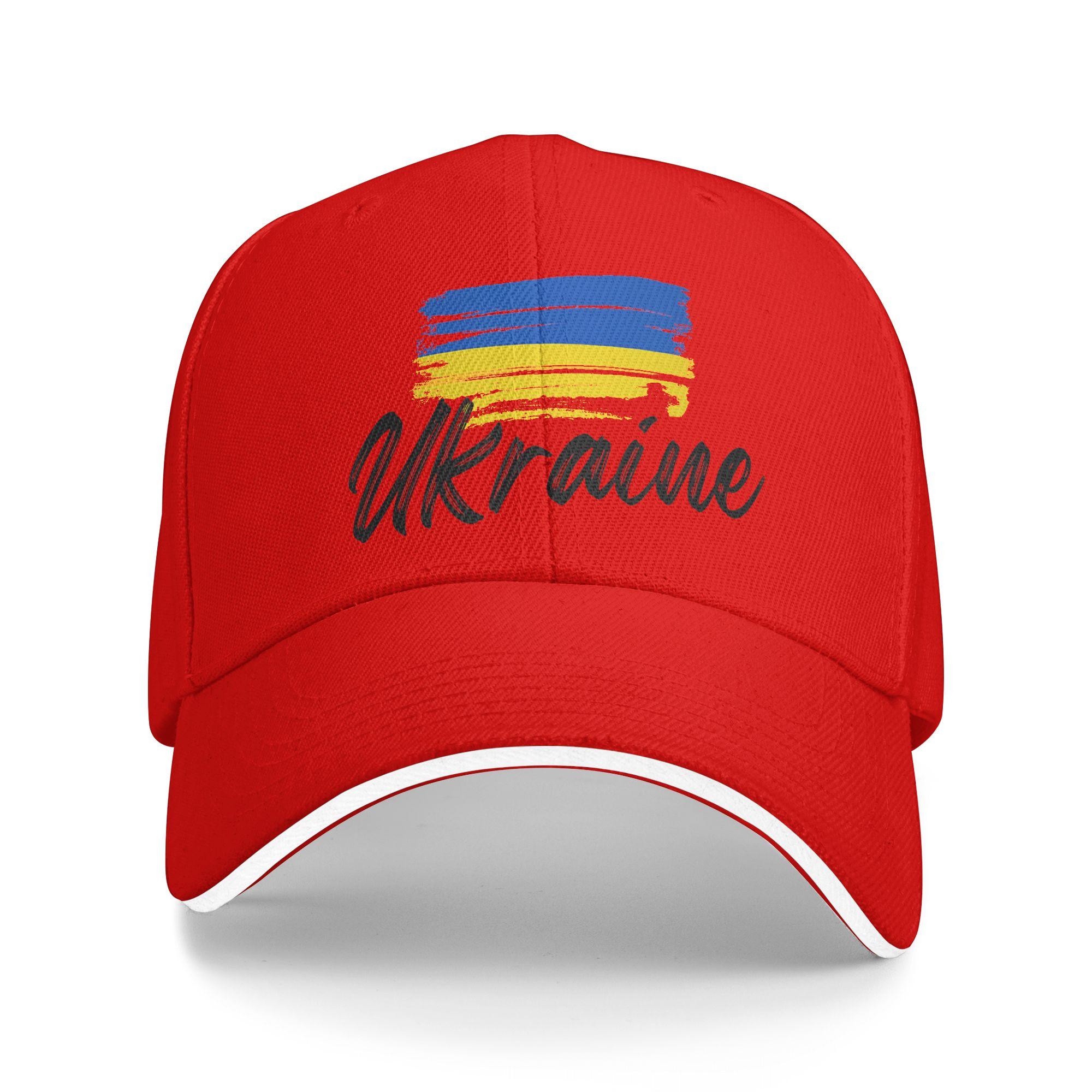 Women Unisex Ukraine Flag Ukrainian Outdoor Hat Adjustable Cap Casual Baseball Cap Golf Hats One Size