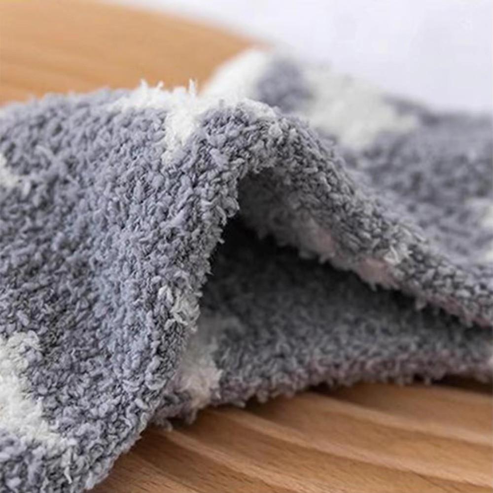 Breathable Coral Fleece Socks Thickened Middle Tube Socks New Floor Socks for Women