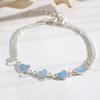 Romantic Personality Luminous Heart Pendant Bracelet Chain Anklet Adjustable Women Party Accessories