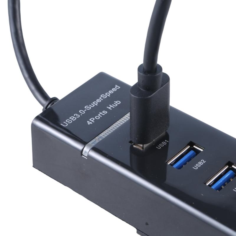 Versatile 4Port USB 3.0 Data Hub with Fast Transfer  USB 3.0 Hub Splitter for Computers Laptop USB Adapter,USB Extender