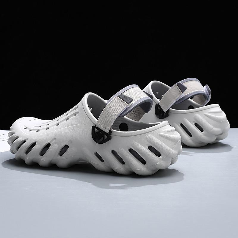 Summer new men's casual hole shoes platform non-slip eva fashion round head indoor and outdoor beach bag head sandals