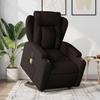 VidaXL Electric Massage Recliner Dark Brown Fabric 3204523