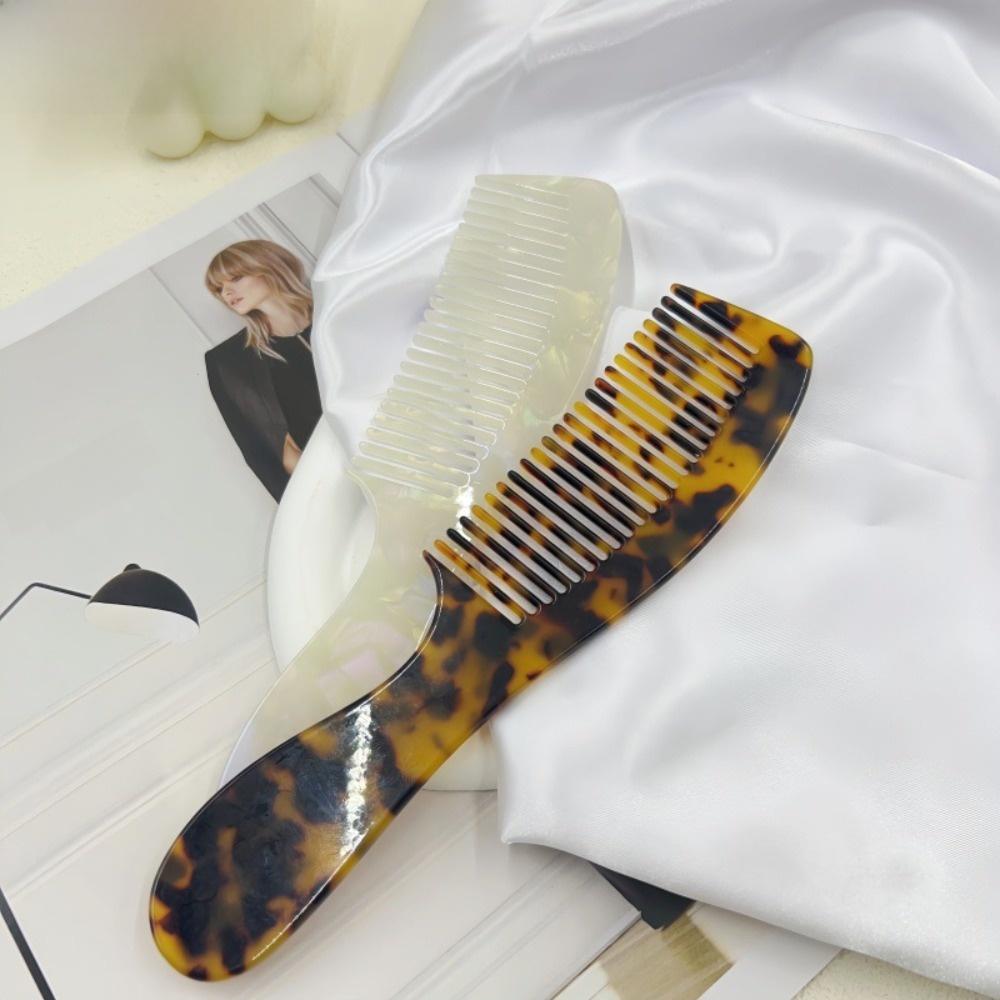 Leopard Print Acetate Comb Hair Styling Tool Hairdressing Combs Hair Care Makeup Comb  Dormitory