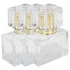 3pcs Glass Empty Perfume Bottle Makeup Refillable Perfume Spray Bottle DispenserGold
