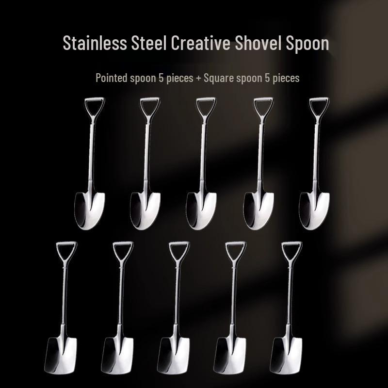 

Набор ложек-лопаток для арбуза из нержавеющей стали - 8 милых штук для еды и сервировки супа