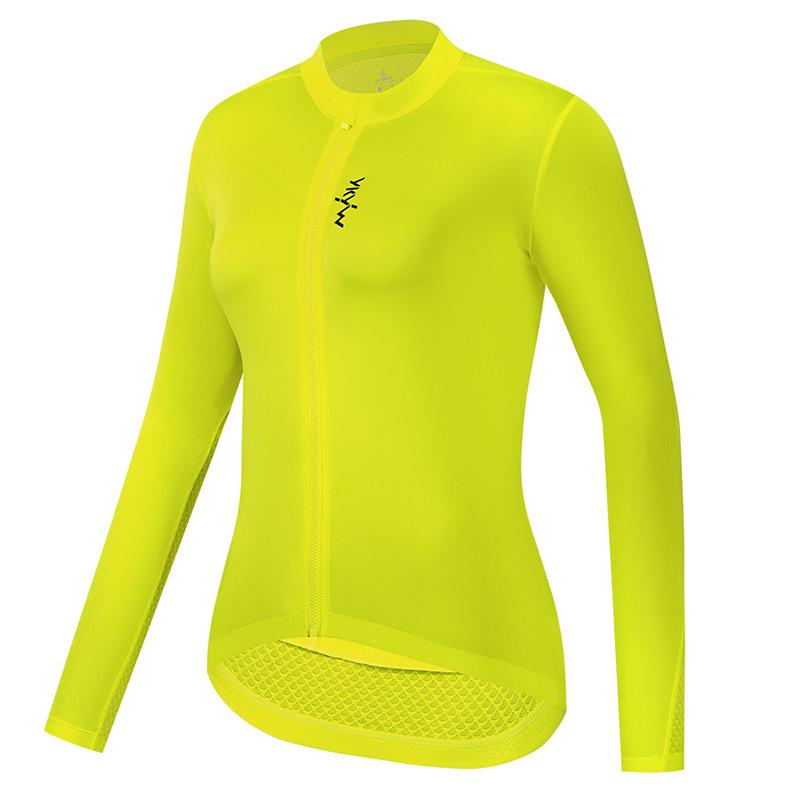 YKYWBIKE Women's Long Sleeve Cycling Jersey - Spring/Summer Road & Mountain Bike Apparel