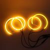 SMD Cotton Light LED Angel Eyes White and Yellow DRL Kit For BMW E60 E61 520i 525i 530i 540i 545i 550i M5 Pre LCI 2003 2004-2007