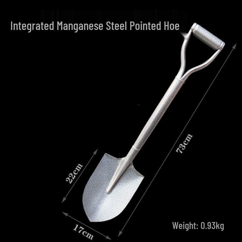 Heavy-Duty Steel Shovel: Multi-Purpose Gardening and Digging Tool for Planting and Firefighting.