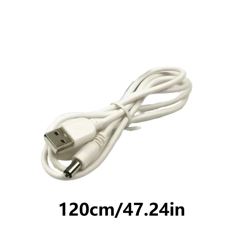 USB To DC5521 Power Cord Portable USB To 5.5x2.1mm Adapter Cable for LED Light, CCTV Cameras, Fan & Remote Control Toy
