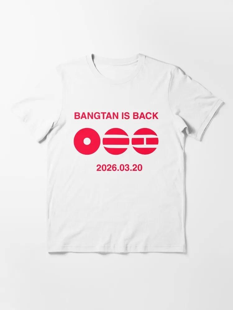 Bangtan камбэк Ариранг камбэк 2026 Базовая футболка 2026 Лето Мужская Женская Роскошная Мода Хлопковая Оверсайз футболка Уличная Y2K 4XL