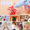 40W Blue Full Size Hot Melt Glue Gun, 11mm Sticks for Crafts