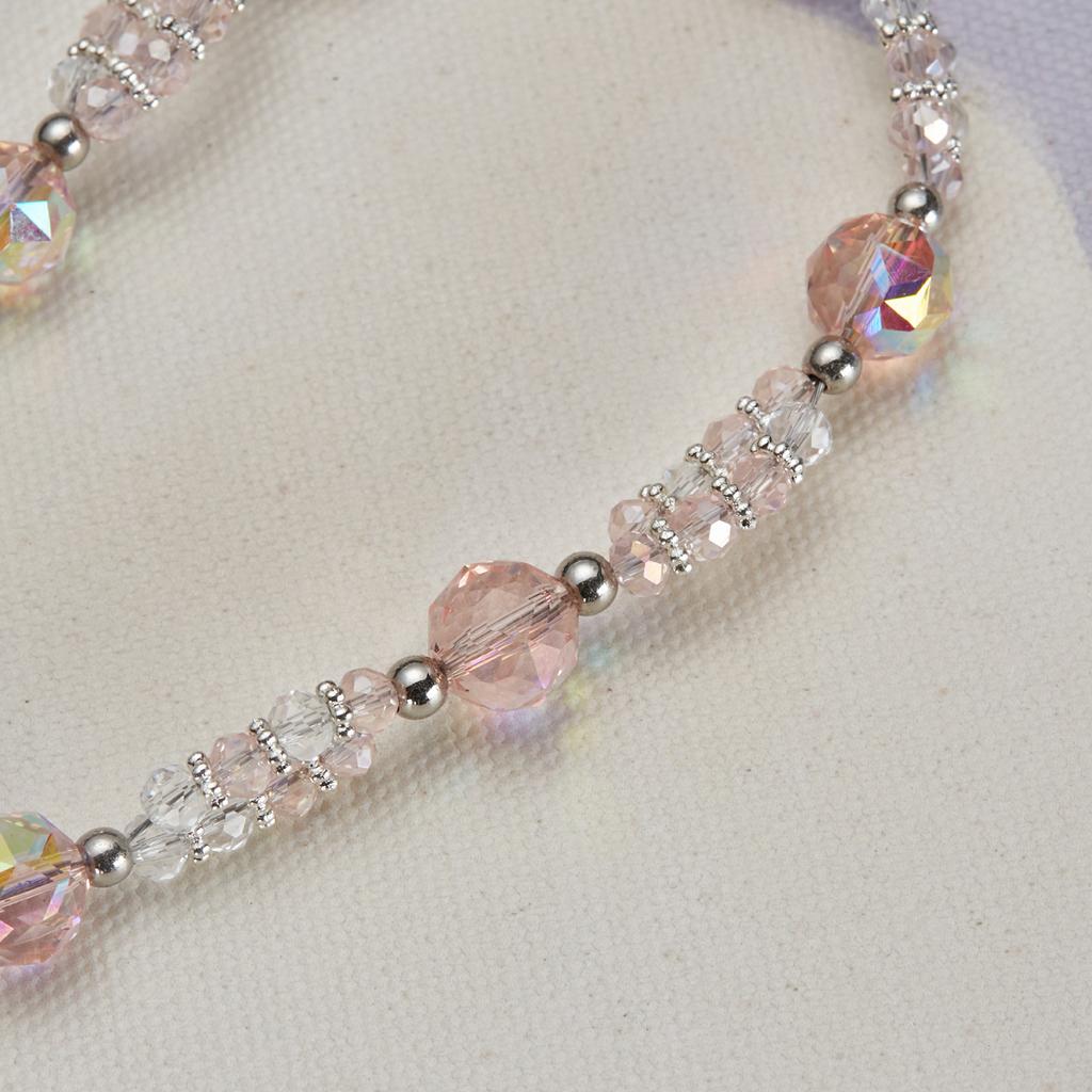 Cell Phone Charm Lanyard 26cm Rhombus Beads Phone Case Wrist Strap for Women Girls