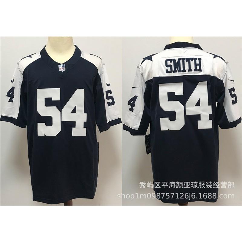 Camiseta Bordada de Rugby Estilo Dallas Cowboys de la NFL para Hombre Uniforme de Fútbol Top Ropa Casual para Fans