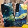 Abstract Oil Painting Phone Case for Samsung Galaxy S26 S25 S24 S23 S22 S21 S20 Note20 Plus FE Ultra Glass Protective Cover