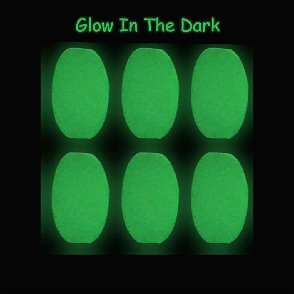 100pcs Green Saltwater Fishing Cylindrical Soft Rubber Luminous Beads Glowing Stopper Fishing Hook Lure Accessories