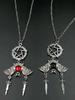 Gothic Style Y2K Personalized Creative Star Bat Demon Sword Pendant Women's Necklace, Suitable for Daily Wear
