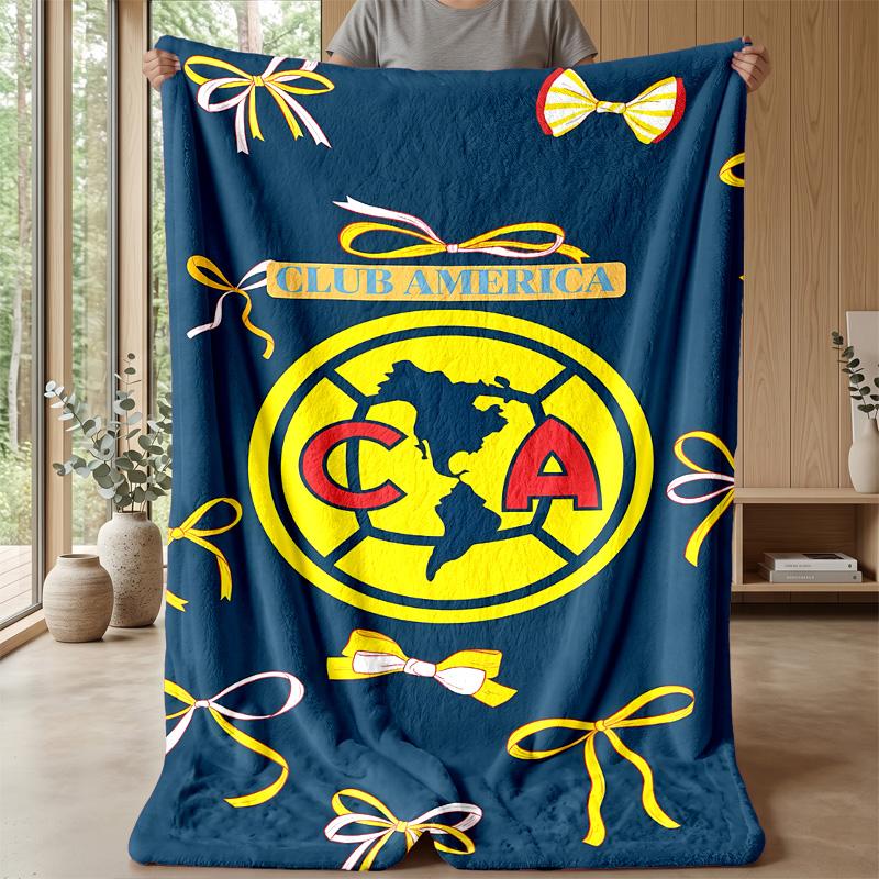 club América Theme blanket Soft Flannel Blanket Plush Throw Blanket Cozy Sofa Bed Blanket for Home Decor