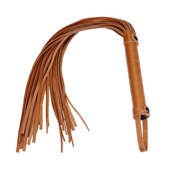 Faux Leather Flogger Whip Handmade Whip with Wooden Handle Adult Roleplay Whip Cosplay