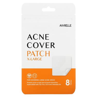 Adesivo para cobertura de acne, 8 adesivos extra grandes