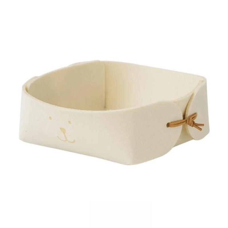Popular felt key small item storage basket entrance foyer creative desktop miscellaneous box felt material tray furniture белый 1400₽